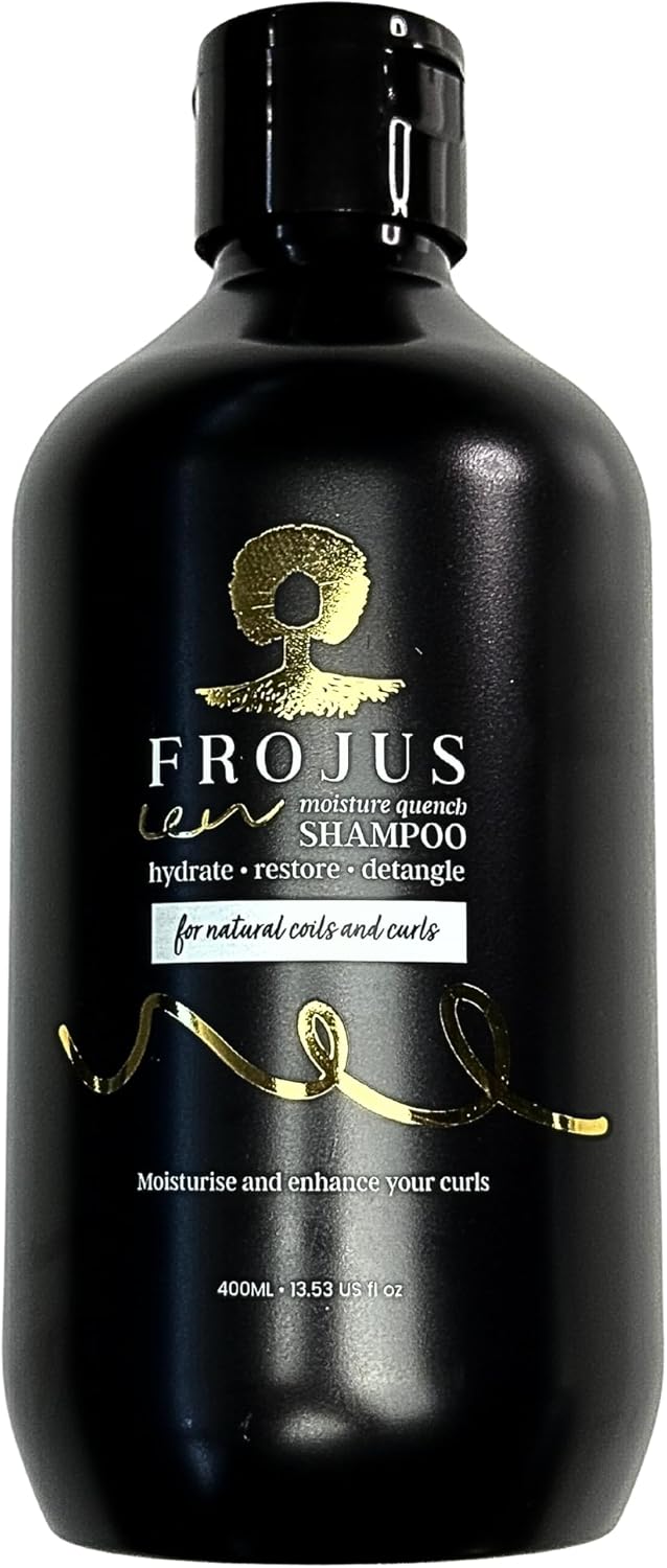 Moisture Quench Shampoo – Hydrating Moisture Shampoo for Afro & Mixed‑Race Natural Hair; Detangles, Restores & Nourishes Coily & Curly Hair Shampoo, Enhancing Natural Curls & Coils 400ml