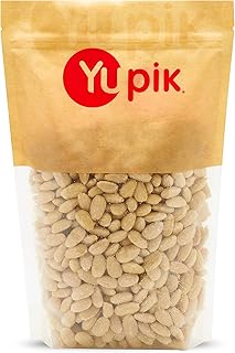 Yupik Whole Blanched California Almonds, 2.2 lb, Skinless, Unsalted, Gluten-Free, Kosher, Raw, Good Source Of Protein, Fiber, Iron & Calcium, Low In Carb, Pack of 1