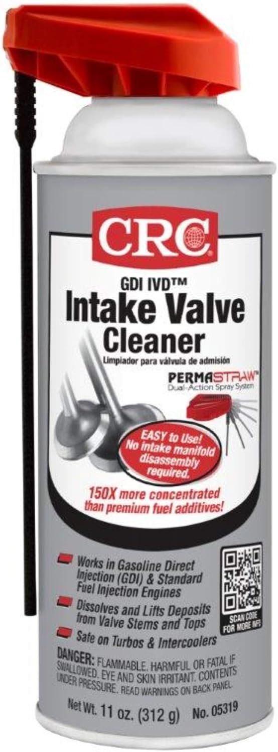 CRC GDI IVD Intake Valve Cleaner - GDI & Standard PFI Engines - 11 oz | Patented Formula, Direct Injection Cleaner, Intake Valve and Manifold Cleaning, Turbo Treatment, Carbon Removal, Improved MPG