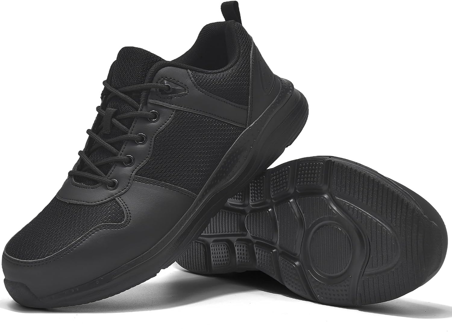 Steel Toe Shoes for Men and Women Lightweight Breathable Puncture Resistant Kevlar Safety Lace-up Sneakers for Industry Warehouse Work Utility Shoes