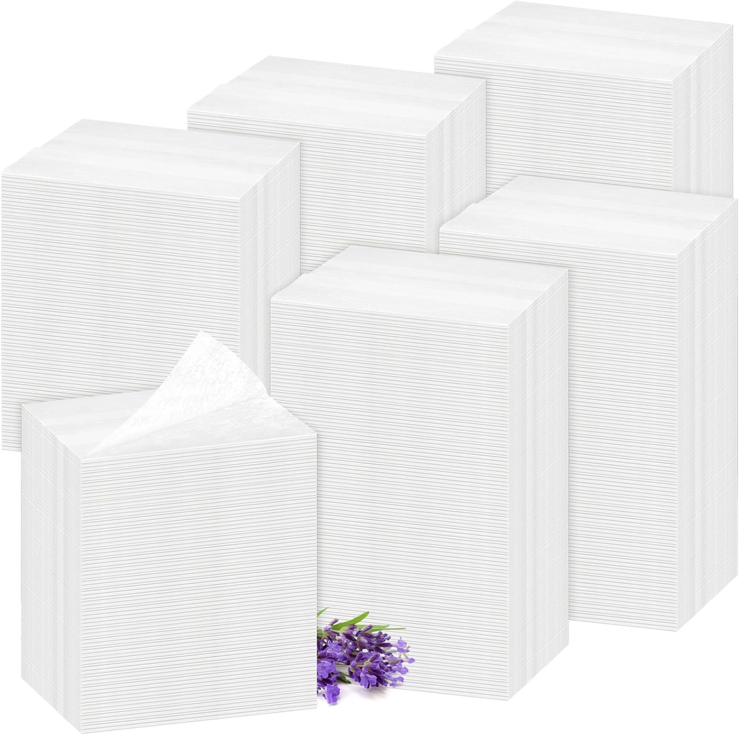 600 Count Dryer Sheets Fabric Softener Fresh Scent Dryer Sheets Bulk Naturally Softens and Removes Static Cling, Ideal for Large Households, Sensitive Skin(Lavender Scent)