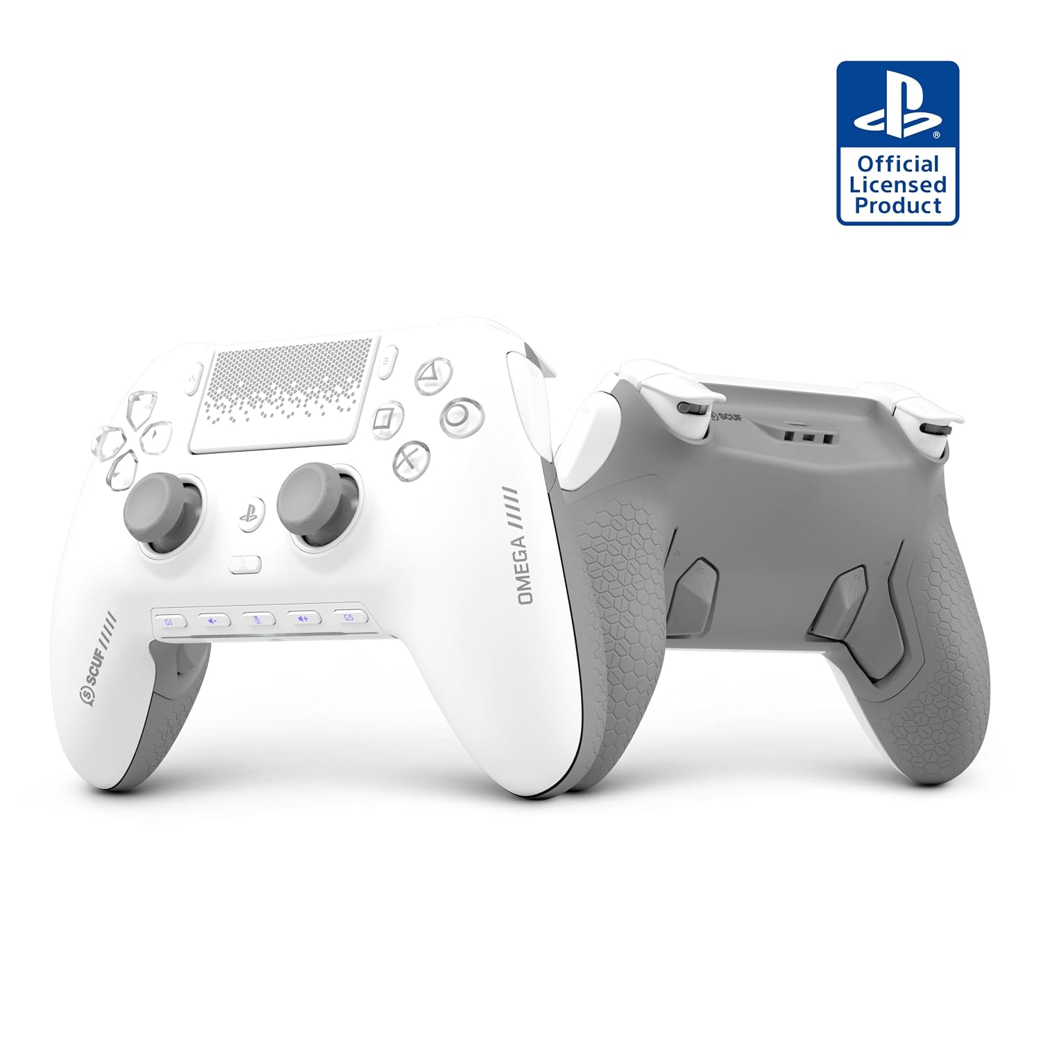 SCUF OMEGA PS5 Wireless Performance Controller – Officially Licensed, 11 Custom Inputs, Instant Triggers, Low Latency, TMR Durable Thumbsticks – Windows PC Compatible – White