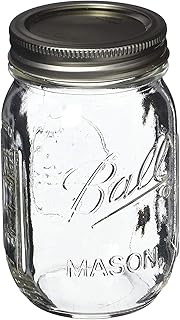 Ball Glass 389579 Pint Regular Mouth Mason, 2 Count (Pack of 1), Clear