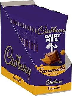 CADBURY DAIRY MILK CARAMELLO Milk Chocolate Candy Bars, 4 oz (14 Count)