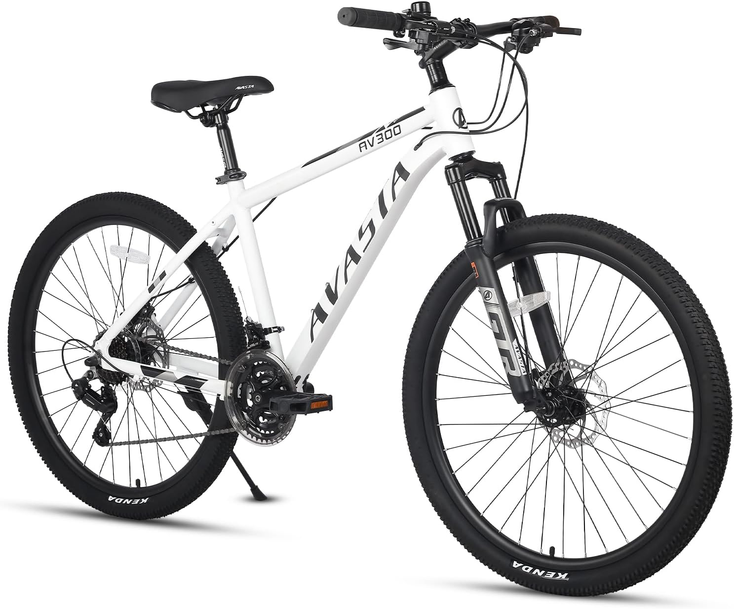 AVASTA AV300 26 27.5 inch Mountain Bike with 21-Speed,Aluminum Frame, Dual Disc Brake, Comfortable Saddle,Multiple Colors