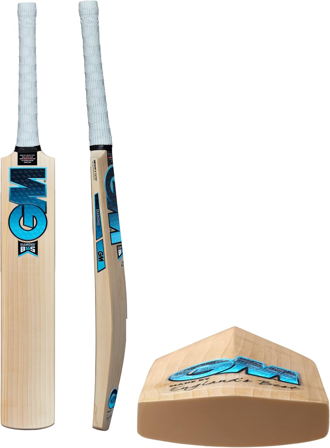 Gunn & Moore GM Diamond Signature Premium English Willow Cricket Bat, Men's Size (Short Handle)
