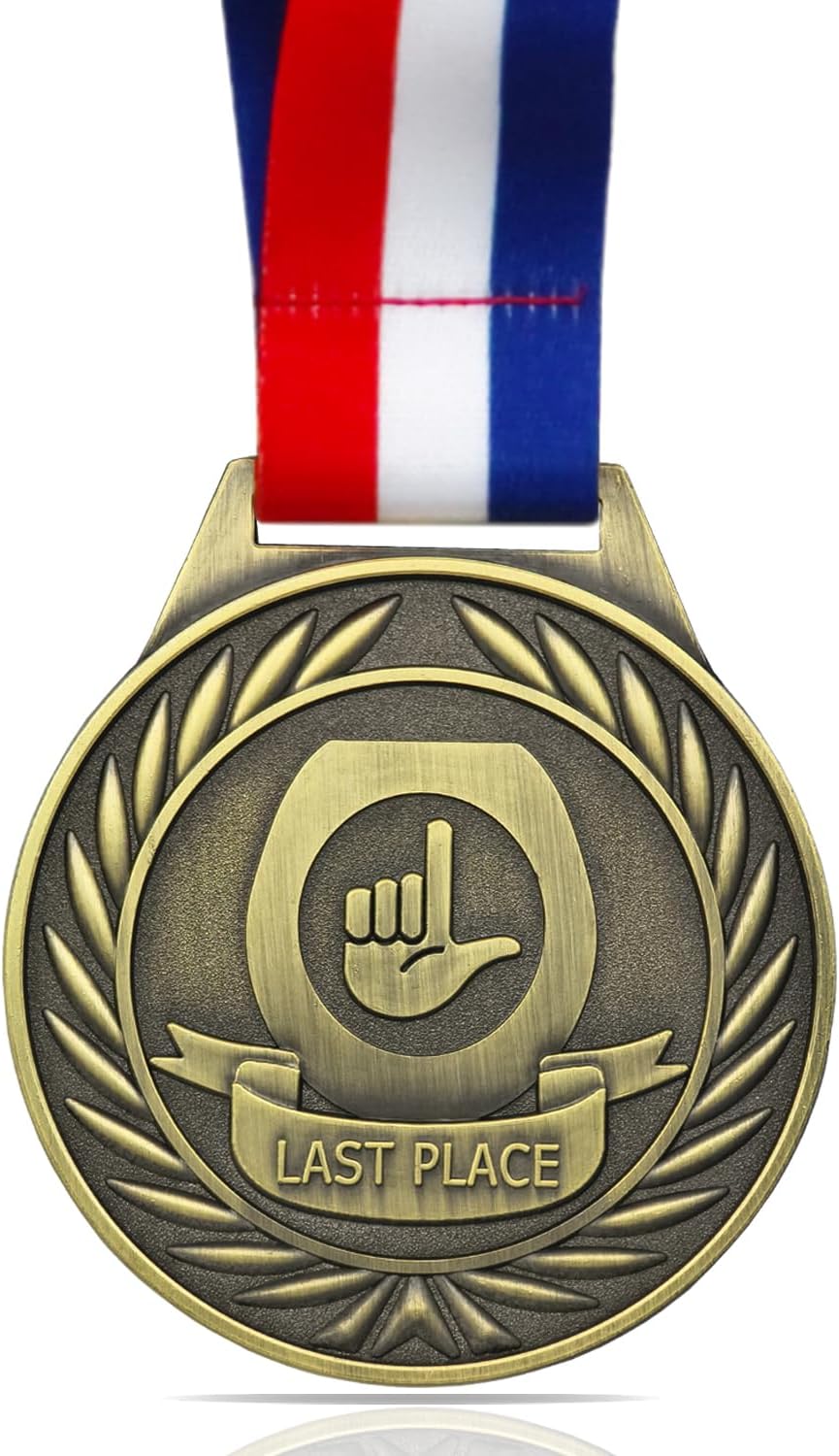 Toilet Seat Last Place Medal, 3 Inch Loser Medal, Last Place Loser Trophy Prize Gift for Tournaments, School Competitions, Sports Events Teams