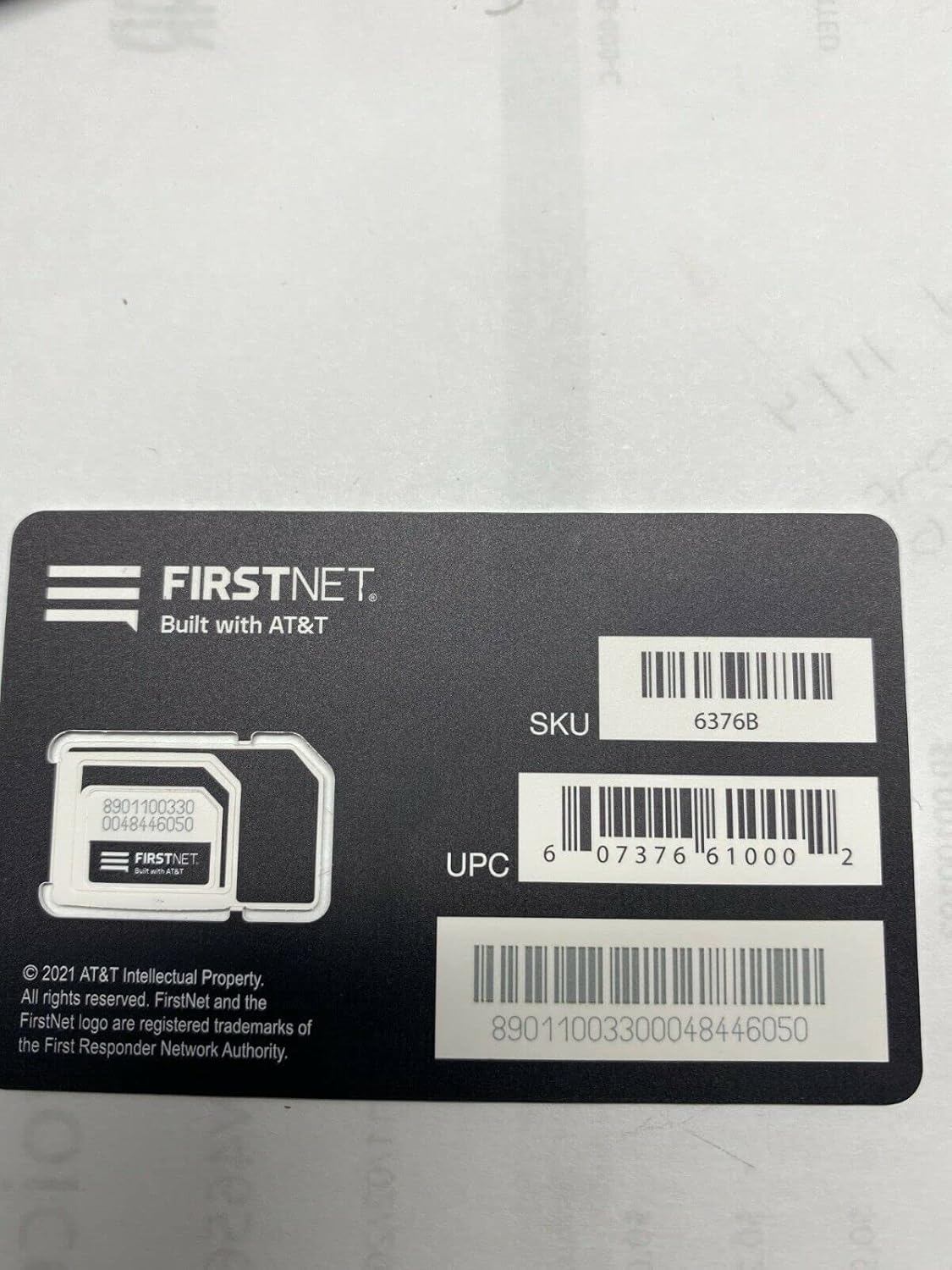 First NET SIM Card Triple Cut for At&t First Responder Network- Get Priority Access to The Network During Overload-SIMBROS sim Key Included to Remove or Replace a sim Card from Any Device!