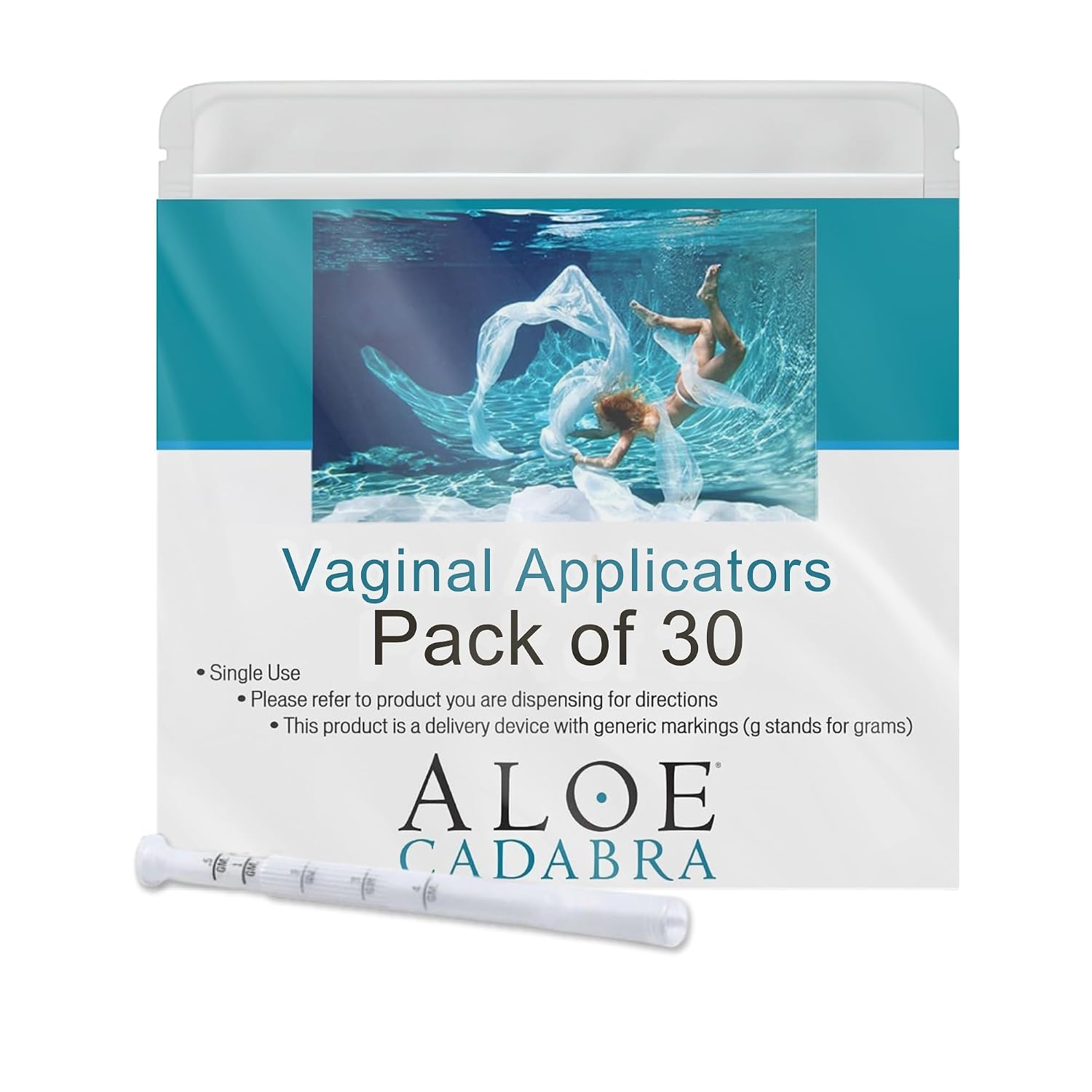 Aloe Cadabra Extra Disposable Vaginal Applicators, Individually Wrapped