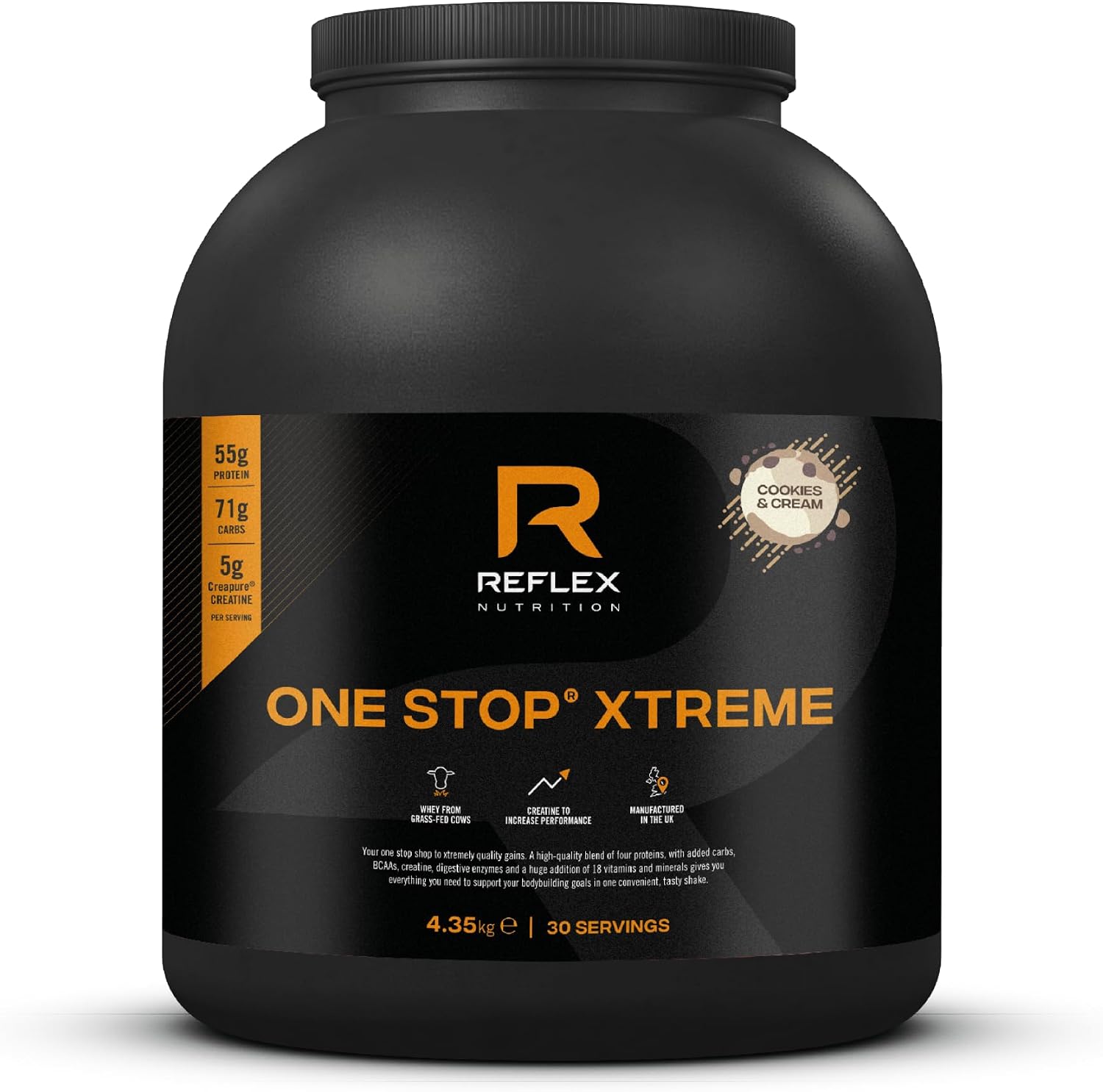 Reflex Nutrition One Stop Xtreme (4.35kg) Cookies & Cream - Proteins - Protein Blend