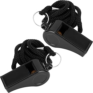Whistle, Whistle for Coaches, Plastic Whistles for Adults, Coach Whistles with Lanyard, Referee Whistle Loud Crisp Sound Whistle Emergency for Teacher Polices Officials Sport Training Lifeguard