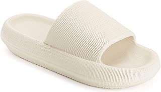 Joomra Pillow Slippers for Women and Men Non Slip Quick Drying Shower Slides Bathroom Sandals | Ultra Cushion | Thick Sole