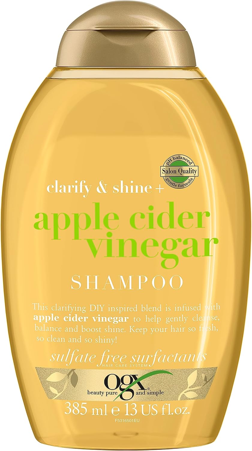 OGX Apple Cider Vinegar Clarifying Shampoo for Oily and Greasy Hair, 385 ml