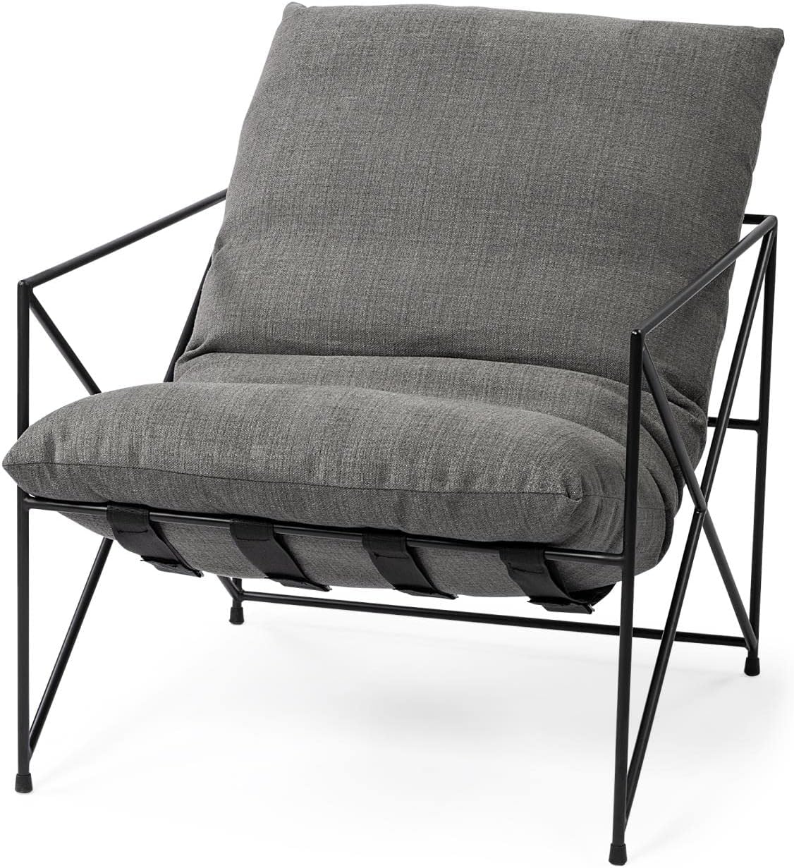 Mercana Furniture & Decor Leonidas Accent Chair, Gray