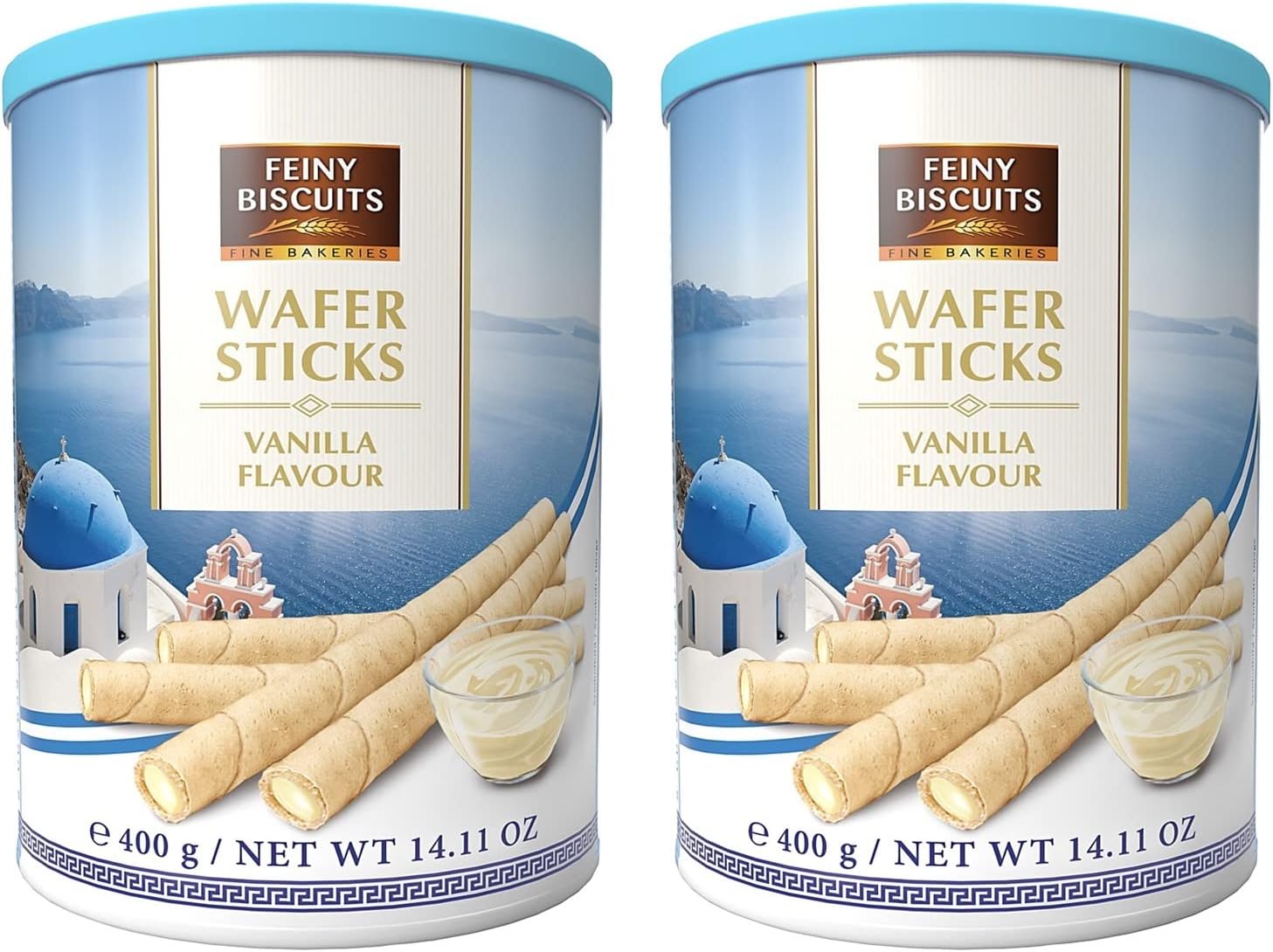 Wafer Rolls with Vanilla Flavoured Cream - PACK OF 2 (2x 400g)