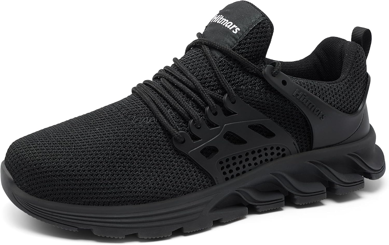 Hitmars Safety Trainers Men Women Steel Toe Cap Trainers Lightweight Work Trainers Safety Shoes Breathable Safety Boots Non Slip Industrial Sneakers Black UK 3.5-13
