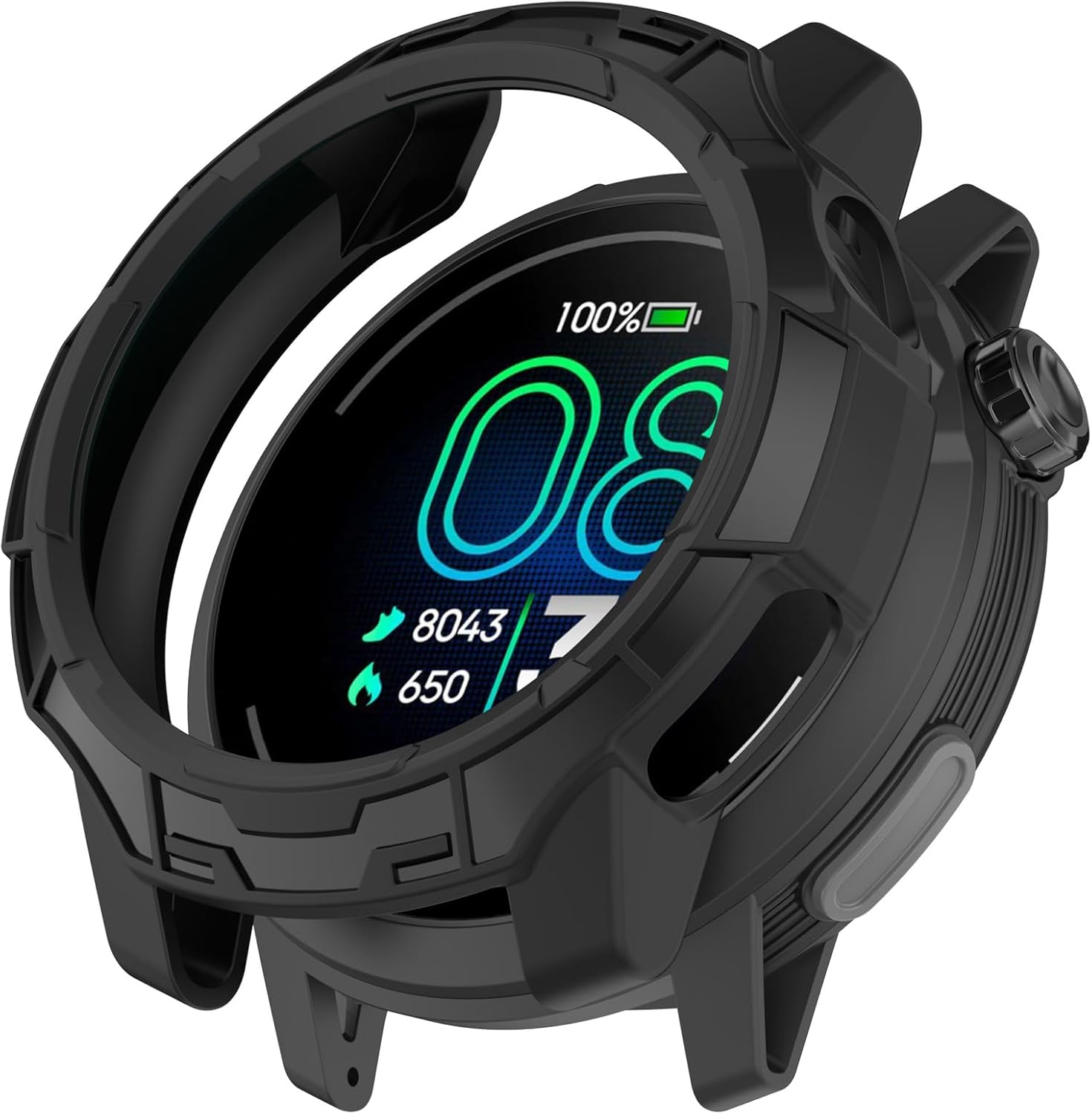 MOTONG Compatible with COROS Pace Pro Protective Case - TPU Protective Watch Case Cover Shell Compatible with COROS Pace Pro(TPU Black)