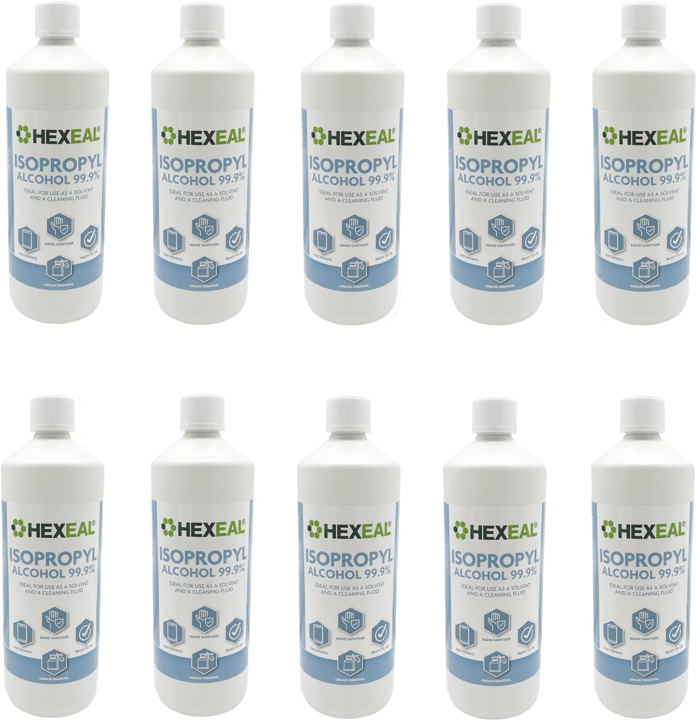 Hexeal IPA 99.9% | 10L | Lab Grade | Isopropyl Alcohol | Isopropanol 99.9%