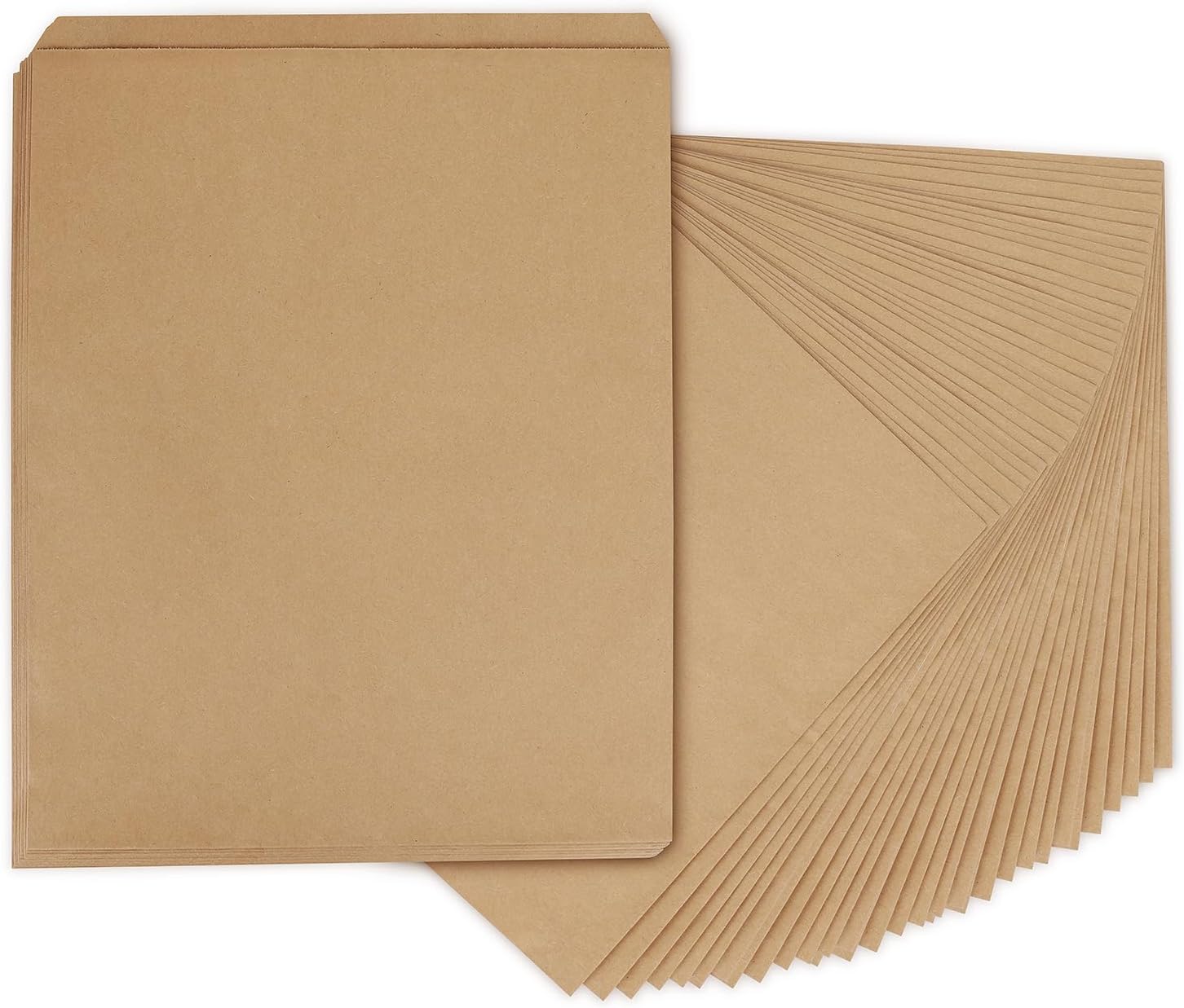 BagDream 10x13 Flat Paper Bags 100Pack Kraft Brown Paper bags for Prints, Craft, Cards, Small Business, Package, Wrapping, Gift Bags