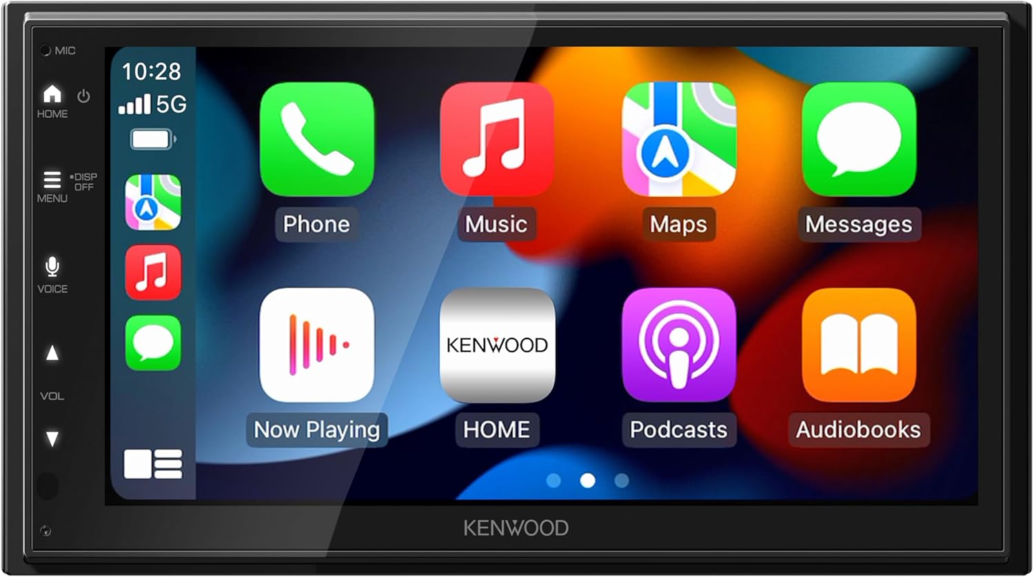 KENWOOD DMX5710S 6.8" Capacitive Touchscreen Digital Multimedia Receiver – Wireless Apple CarPlay, Android Auto, Bluetooth, iDatalink Maestro Ready