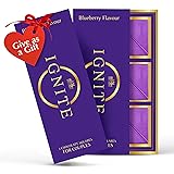 Ignite Chocolate Bars - Premium Blueberry flavor Chocolate Squares for Couples - 60% Cocoa, Vegetarian - Crafted with Epimedium and Maca Root for a Delightful Experience - Ideal for Men & Women