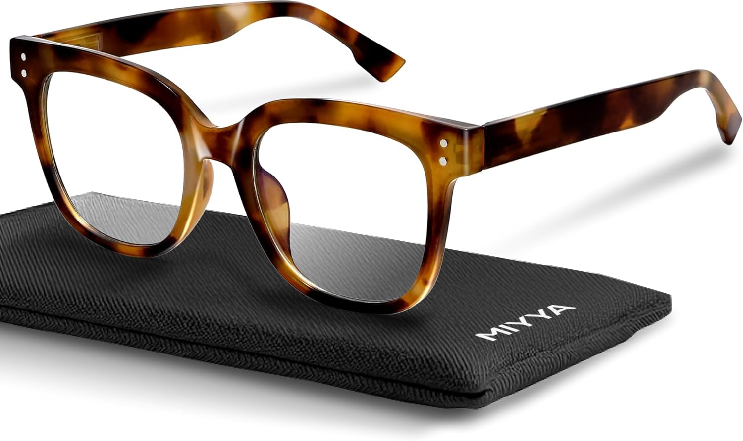 miyya Blue Light Glasses for Women – Oversized UV & Blue Light Blocker Chunky Frames, All-Day Comfort, Stylish Eyewear