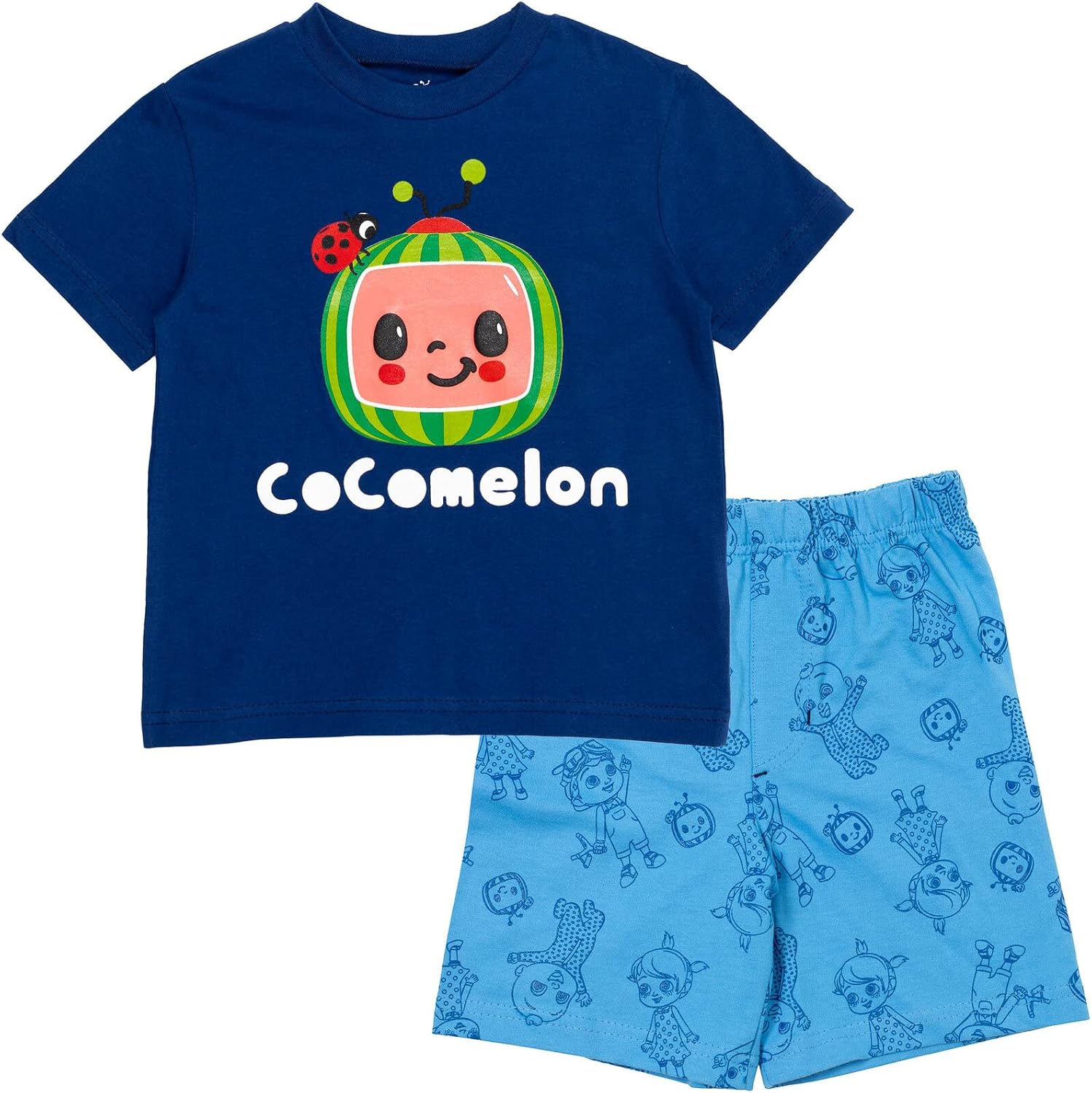 CoComelon JJ Graphic T-Shirt French Terry Shorts Outfit Set