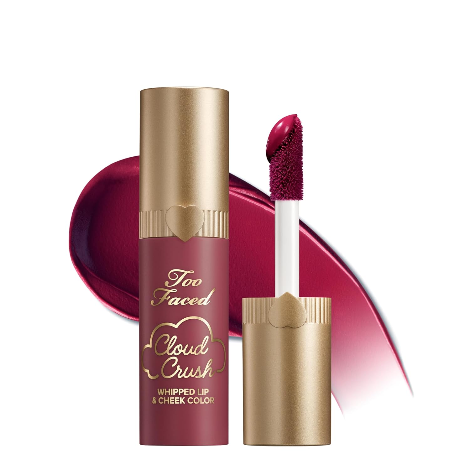 Too Faced Cloud Crush Whipped Lip & Cheek | Creamy Multi-Use Formula with Hyaluronic Oil for a Soft-Focus Longwear Flush