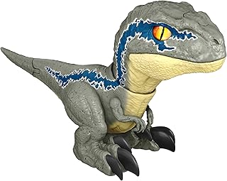 Mattel Jurassic World Dominion Uncaged Rowdy Roars Atrociraptor Beta Dinosaur Action Figure, Toy with Interactive Motion & Sound