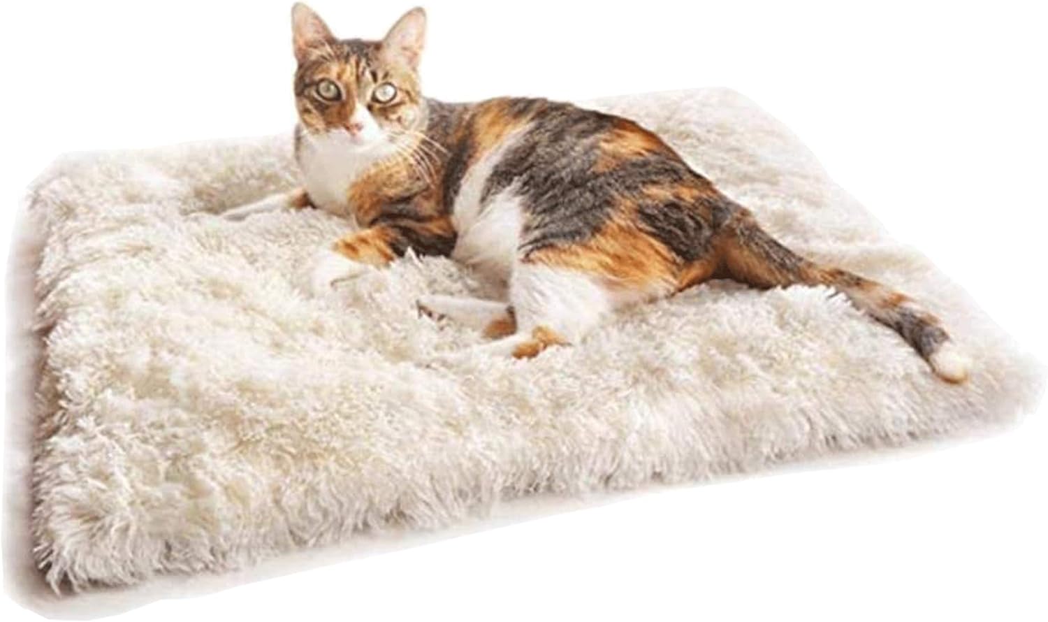 Self-warming Dog Bed Foldable Convertible Self Heating Plush Cat Bed Nest Machine Washable & Removable Thermal Pet Cushion Pad Mat Blanket for Travel Home Indoor Outdoor - Improved Sleep