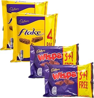Cadbury Variety Selection | 8 Bars of Cadbury Flake & 8 Bars of Cadbury Wispa | 16 Bars Total