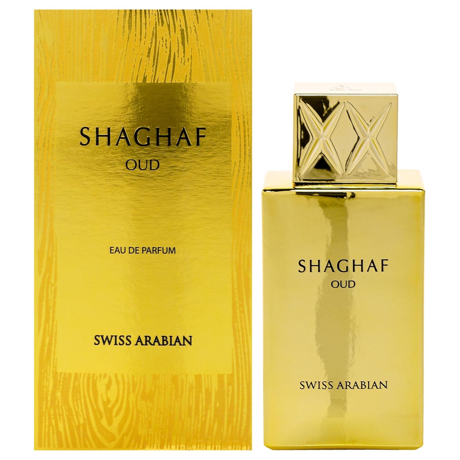 Swiss Arabian Shaghaf Oud - Luxury Products From Dubai - Long Lasting, Addictive Personal EDP Spray Fragrance - Seductive Signature Aroma - 2.5 Oz