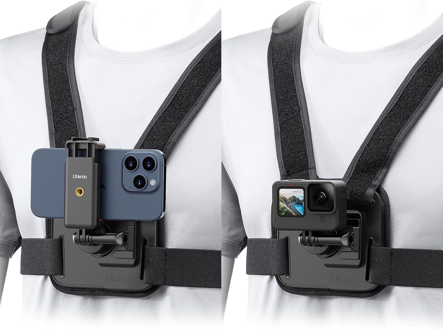 ULANZI CM028 Adjustable Chest Mount Harness for Action Camera Phone