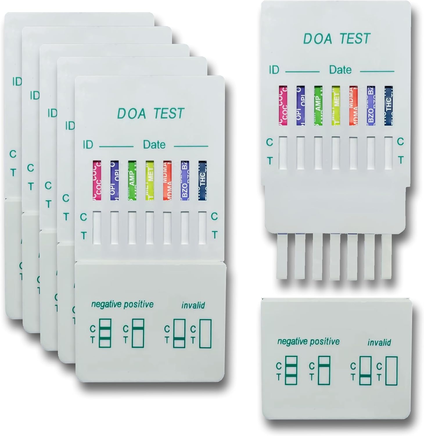 5-Pack Multi-Drug Test Strips | Detects Cocaine, Amphetamines, Opioids, Methadone, Ecstasy, Cannabis & Benzodiazepines | Fast & Accurate Urine Drug Test | Easy at-Home Screening | Shivay Herbals