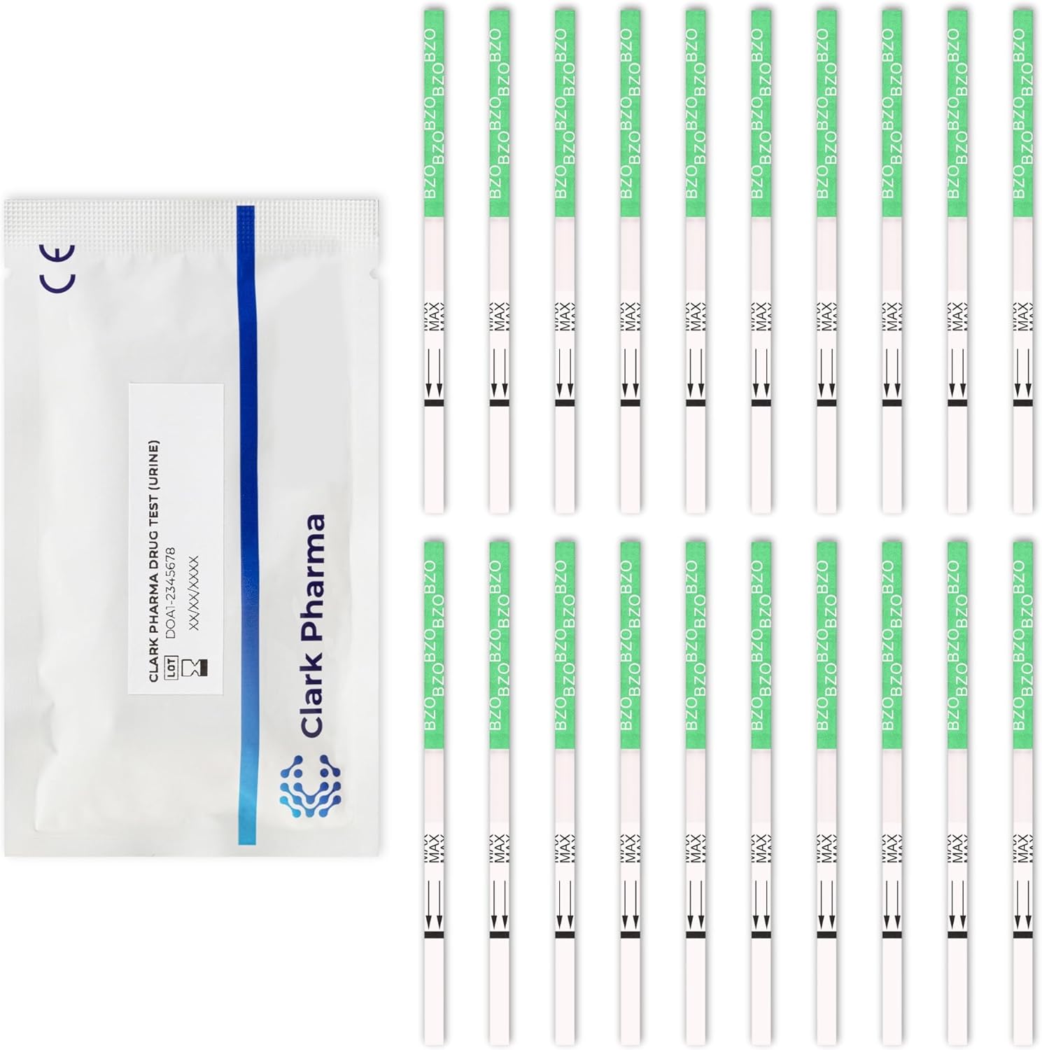 20 x Benzodiazepine Drug Test Strips | Tests Urine for Benzodiazepines | Benzo Downers Drug Instant Testing Kit Screener