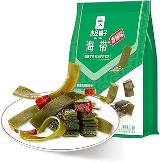 BESTORE Spicy Kelp Seaweed Seafood Snacks Chinese Snacks Algae Individually Packed Ready to eat 7.68 Oz