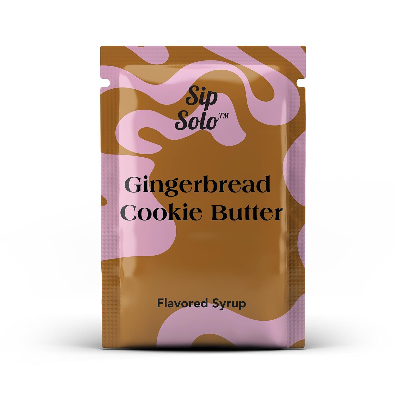 Sip Solo Gingerbread Cookie Butter Flavored Syrup - Includes 10 single-serve packets, 1 Fl Oz in each packet