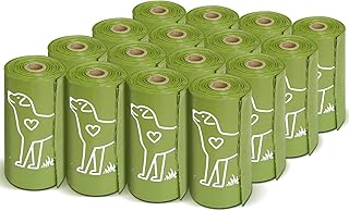 240 Count Unscented 13” x 9” Dog Waste Bags Rolls, Leakproof Strong & Sturdy Bags for Dogs, Doggie Bags Cats Litter Bags,Trash Bags for Doggy Pets