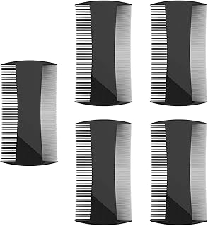 5 Pack Double-Sided Pocket Comb for Hair, Beards & Mustaches | Fine & Coarse Teeth, Everyday Comb For Detangling Knots, Beard Care & Grooming
