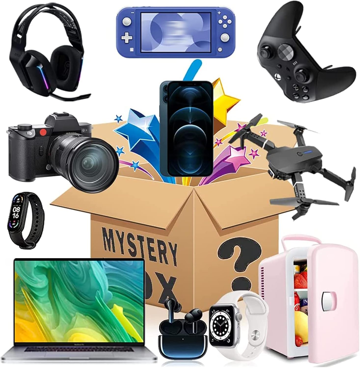 XHONGB 5-30 pieces assortment containing unsold surplus appliances in 2024, Returns Palletn21,Black