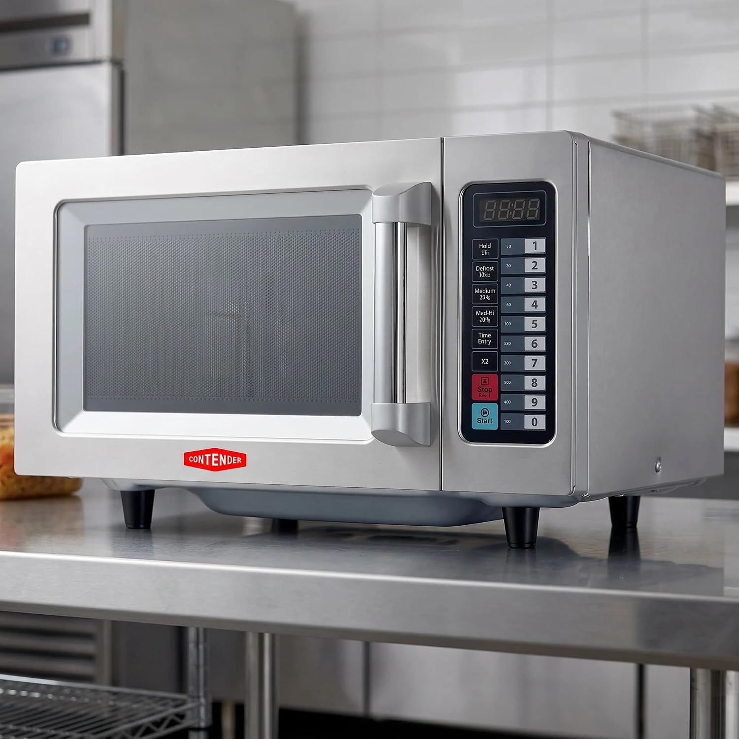 Contender Programmable Commercial Microwave 1000W 25Ltr. High Performance Microwave Oven For Professional Working Kitchens, Catering & Cooking Establishments.