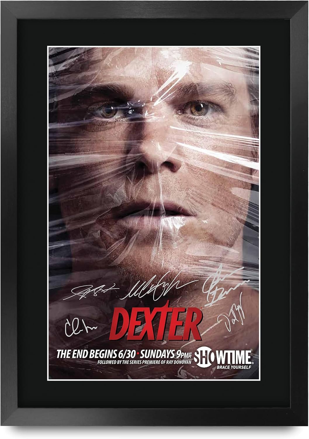 HWC Trading Dexter Michael C Hall Gifts Printed Signed Autograph Picture for TV Memorabilia Fans - A3 Framed
