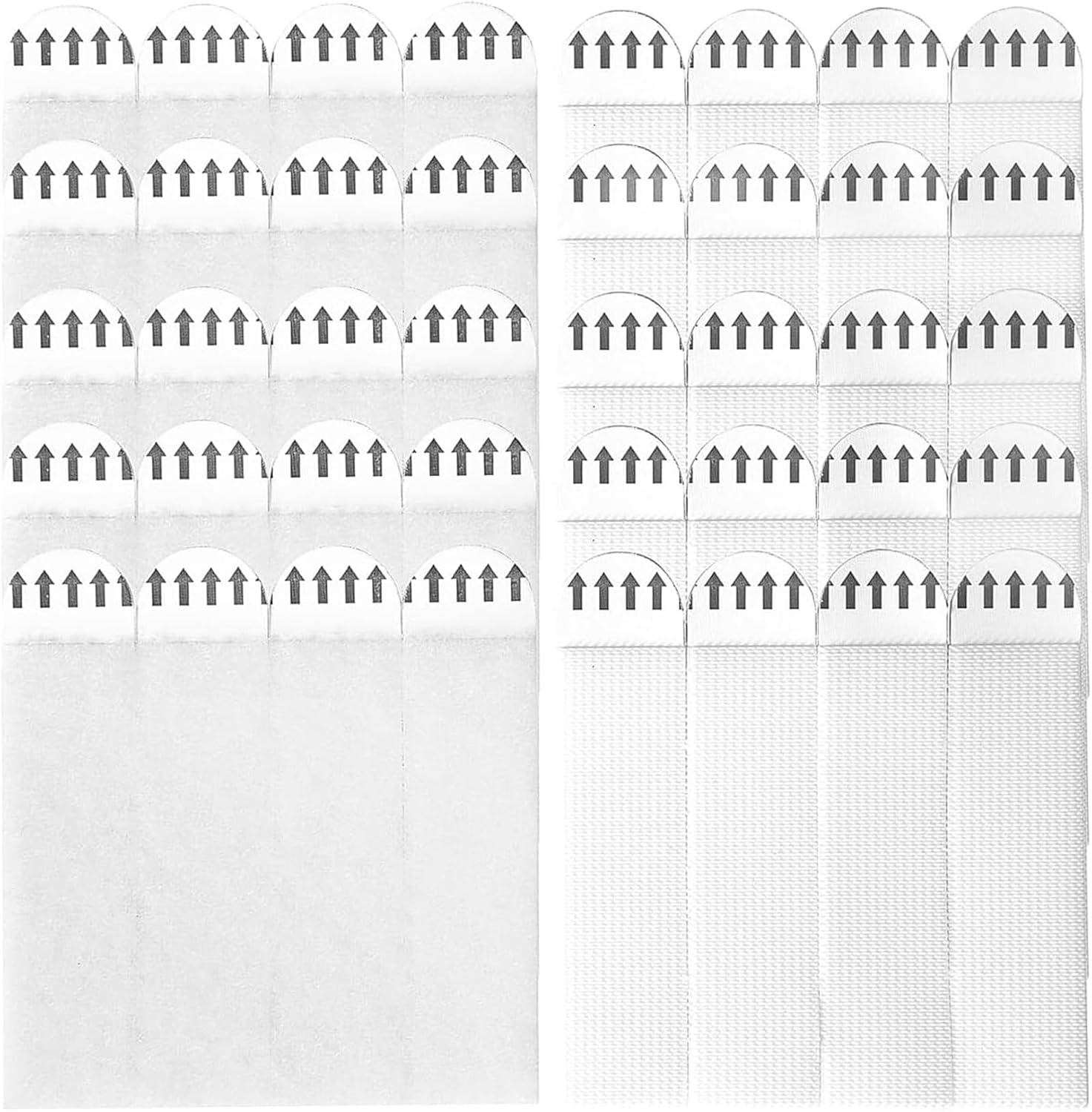 Large Picture Hanging Strips Heavy Duty,24-Pairs(48 Strips) 93 * 19mm Hook Loop Mounting Tapes Adhesive Strips Damage Free Wall Fastener Tape for Picture Hanging