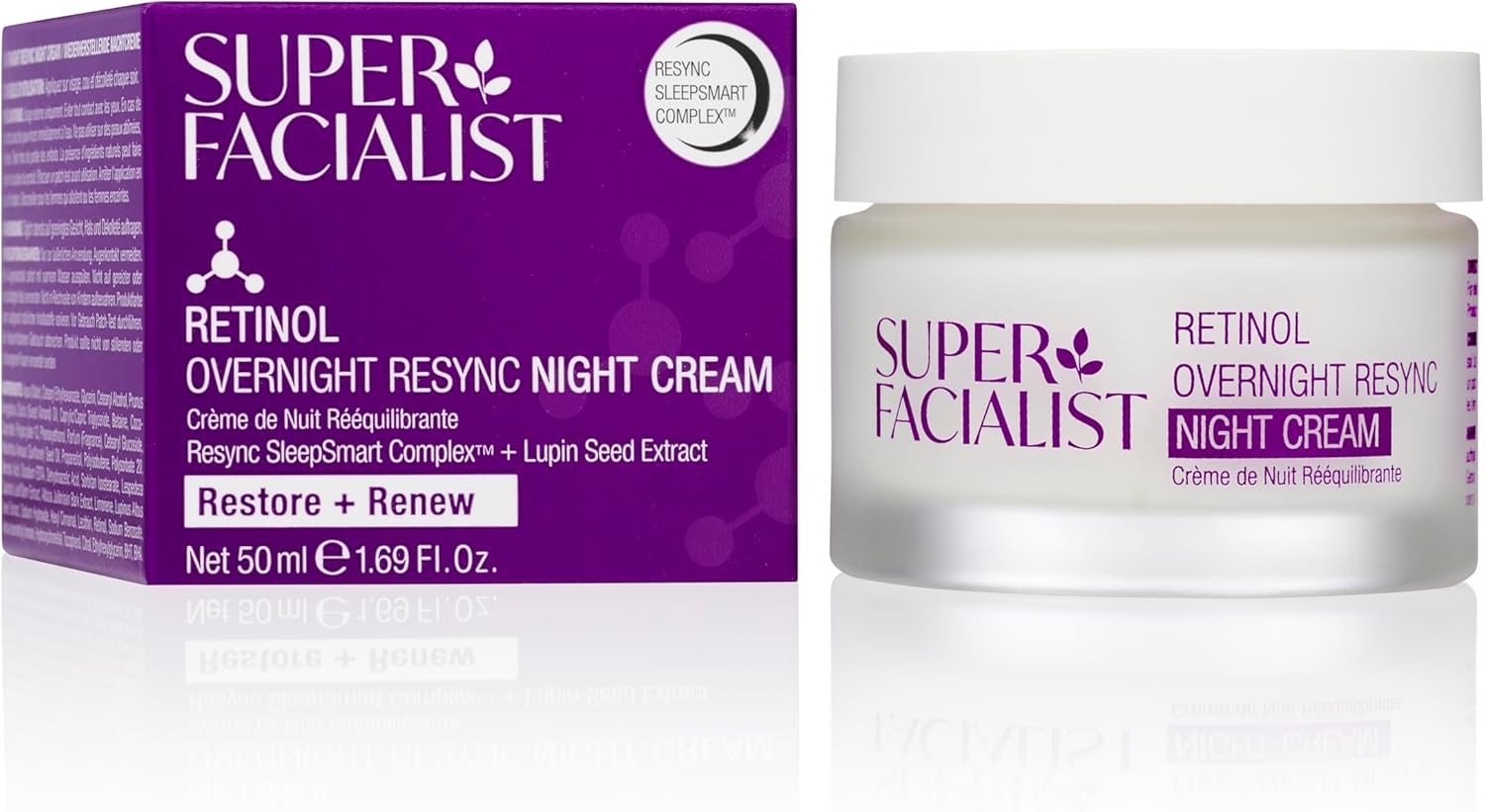 Super Facialist Retinol Overnight Resync Night Cream 50ml