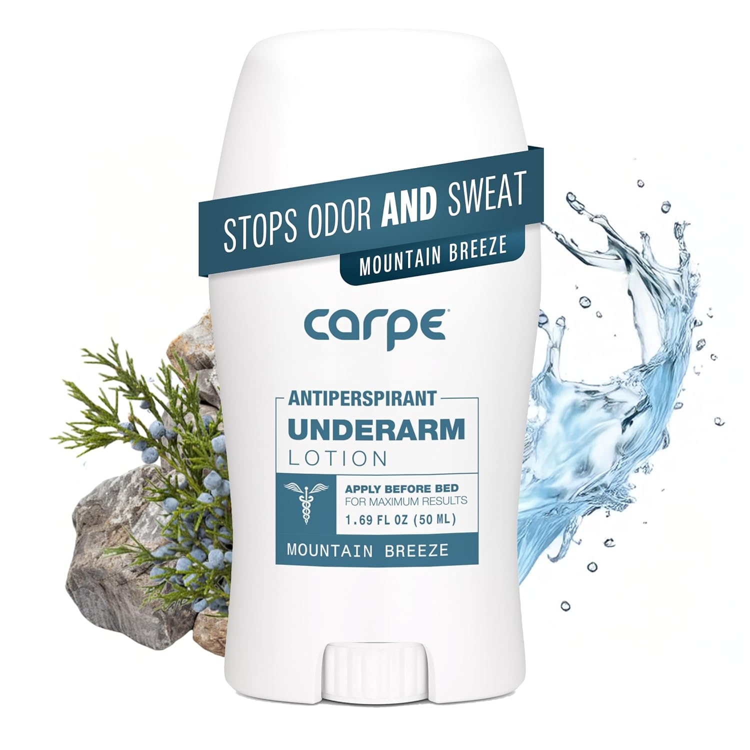 Carpe Underarm Antiperspirant Deodorant Advanced Sweat & Odor Protection Formula - Deodorant for Men & Women - Mountain Breeze