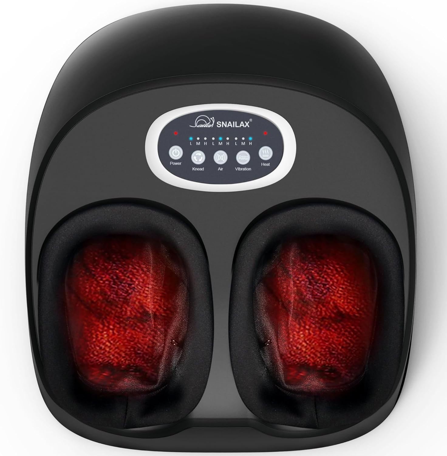 Snailax Foot Massager with Heat, FSA HSA Eligible, Kneading, Compression, Vibration, Shiatsu Feet Massage Machine for Plantar Fasciitis, Neuropathy, Foot Warmer, Christmats Gifts for Women Men,Size 13