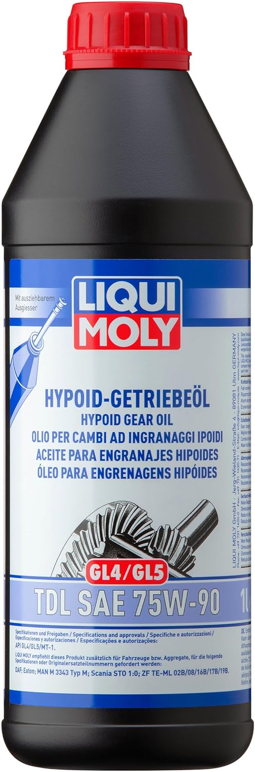 LIQUI MOLY Hypoid Gear Oil (GL4/5) TDL SAE 75W-90 | 1 L | Gear oil | SKU: 1407