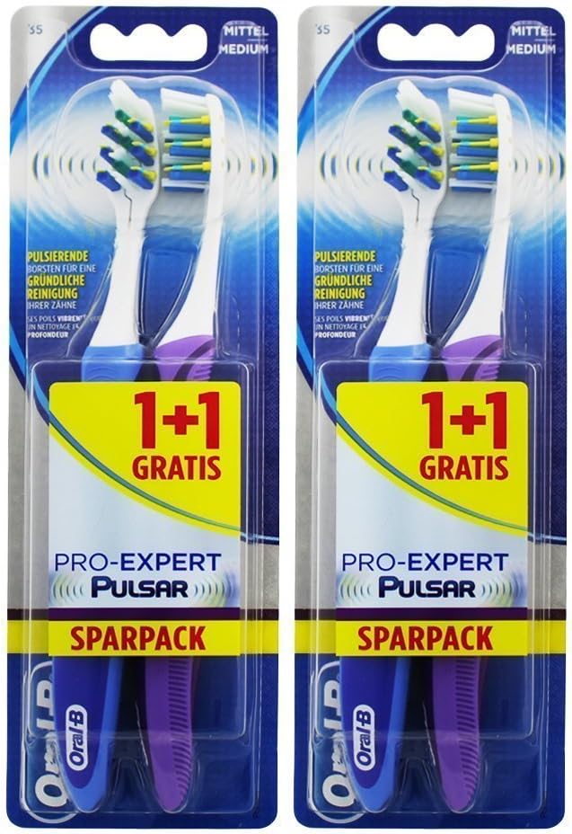 Oral -B Pro Expert Vibrating Toothbrush - 4 Pack ( Color Assorted )