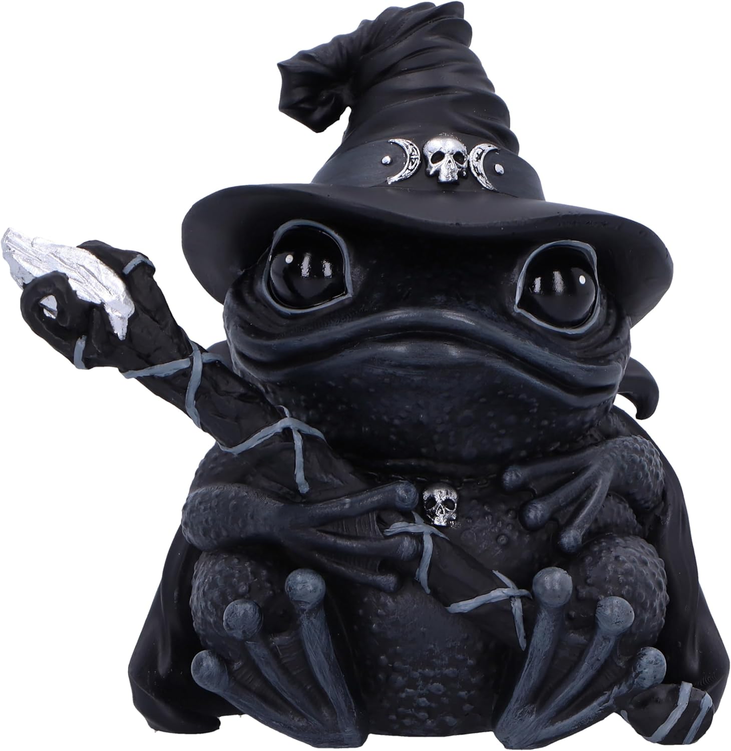 Nemesis Now Cult Cuties Asmoadeus Figurine 10cm, Resin, Black, Cult Cuties Collectible Asmoadeus Figure, Scarily Adorable Occult Frog, Spooky Frog Gift, Cast in the Finest Resin, Expertly Hand-Painted
