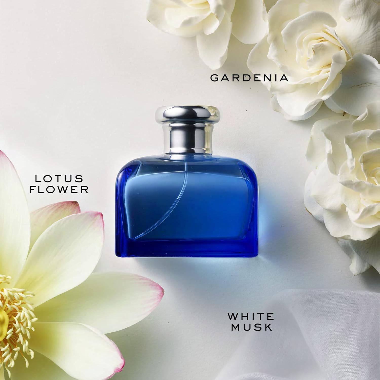 Ralph Lauren Blue - Eau De Toilette - Women's Perfume - Fresh & Floral - With Gardenia, Jasmine, and Lotus Flower - Medium Intensity - 4.2 Fl Oz